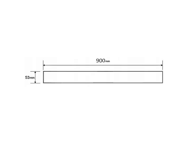 Mexen Flat M13 Abdeckung 2-in-1 für Linienentwässerung 90 cm, schwarz - 1719090