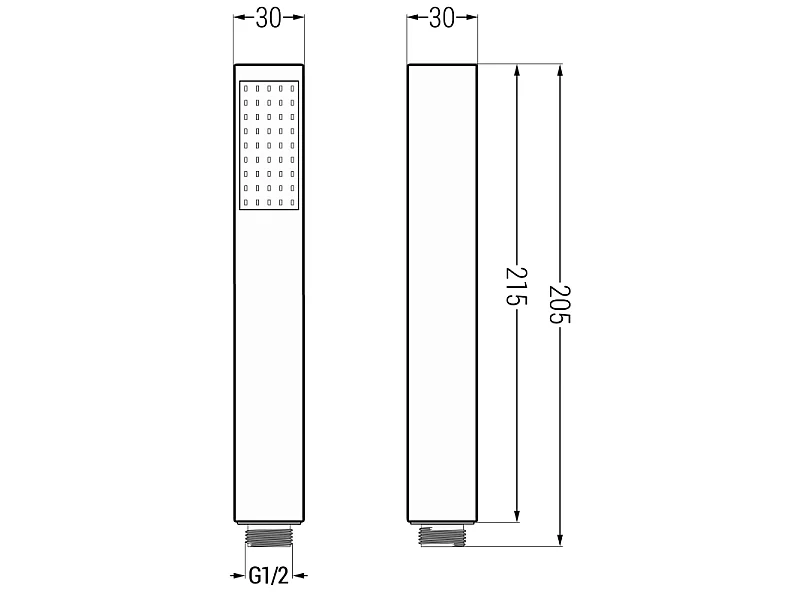 Mexen R-77 maniglia doccia 1-funzione, cromo - 79577-00