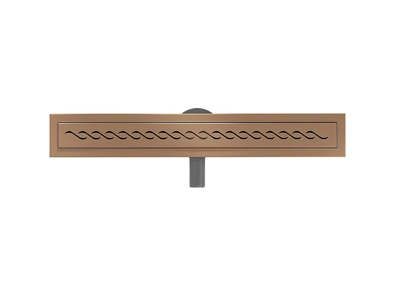 Mexen Flat 360° M18 60 cm Rotating Linear Drain, Brushed Copper - 1C23060-40
