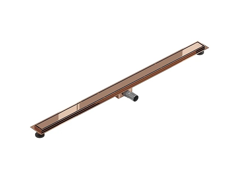 Mexen Flat M13 Linienentwässerung 2-in-1 140 cm, Roségold - 1610140