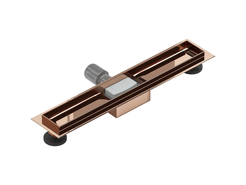 Mexen Flat lichaam voor lineaire afvoer 60 cm, roze goud - 1615060