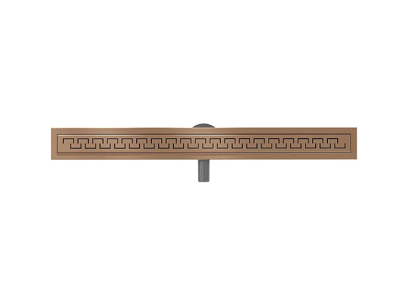 Mexen Flat 360° M15 Rotating Linear Drain 100 cm, Brushed Copper - 1C24100-40