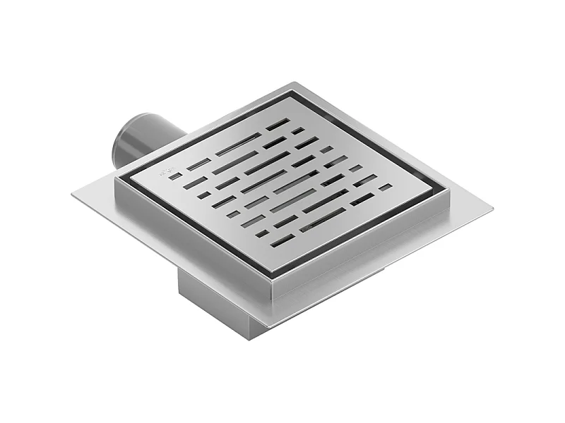 Mexen Flat-Q M01 quadratische Bodenablauf 12 x 12 cm, Inox - 1010312