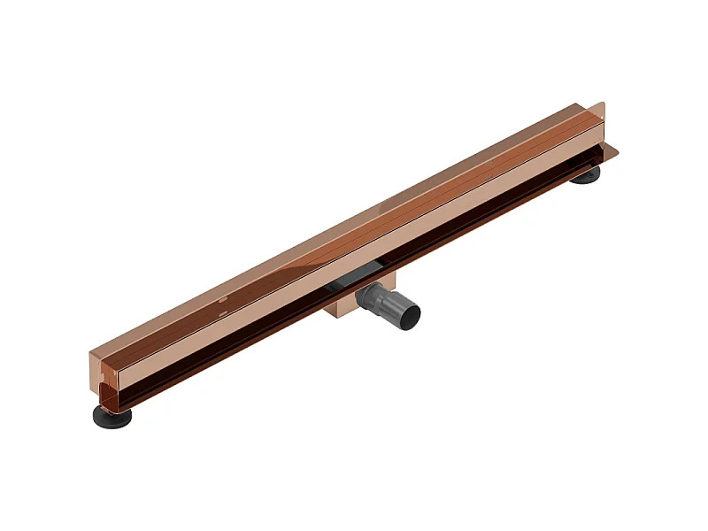 Mexen Flat Wall linear wall drain 2-in-1 90 cm, rose gold - 1630090