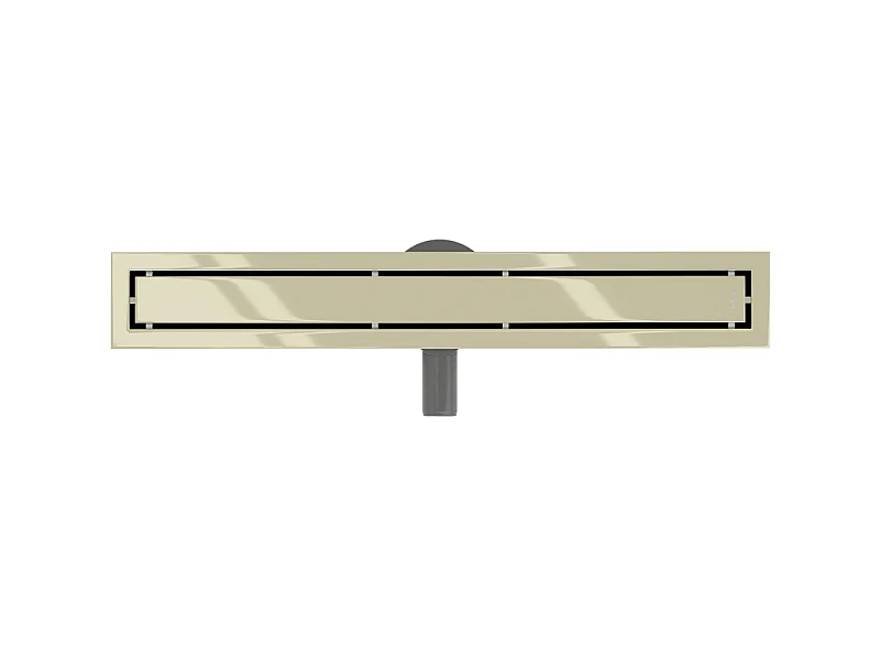 Mexen Flat 360° M13 2-in-1 Rotating Linear Drain 50 cm, Gold - 1510050-40
