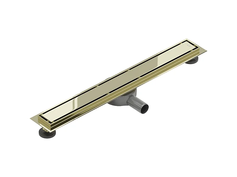 Mexen Flat 360° M13 2-in-1 Rotating Linear Drain 50 cm, Gold - 1510050-40
