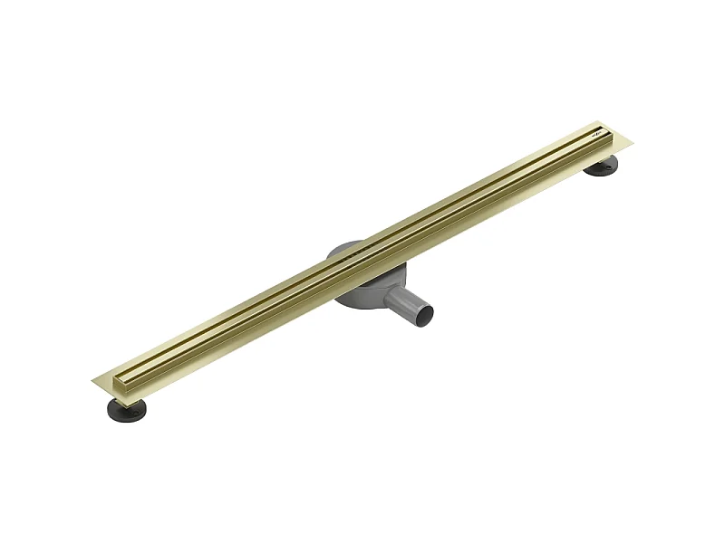 Mexen Flat 360° Slim caniveau linéaire rotatif 100 cm, or brossé - 1A41100