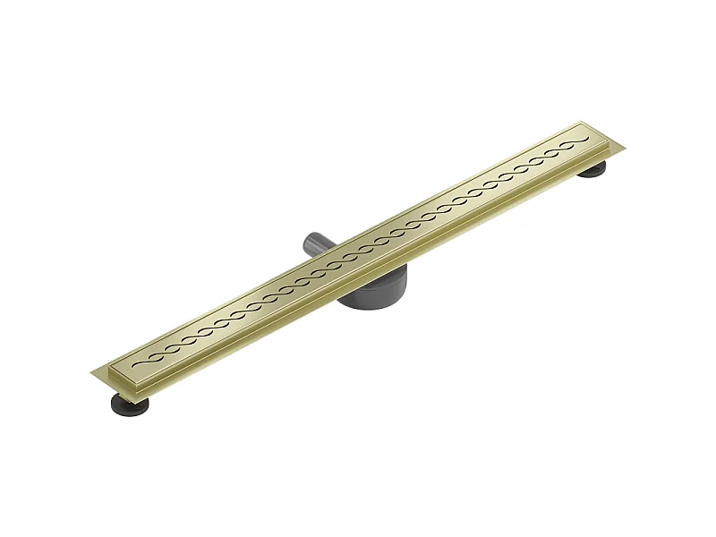 Mexen Flat 360° M18 caniveau linéaire pivotant 80 cm, or brossé - 1A23080-40