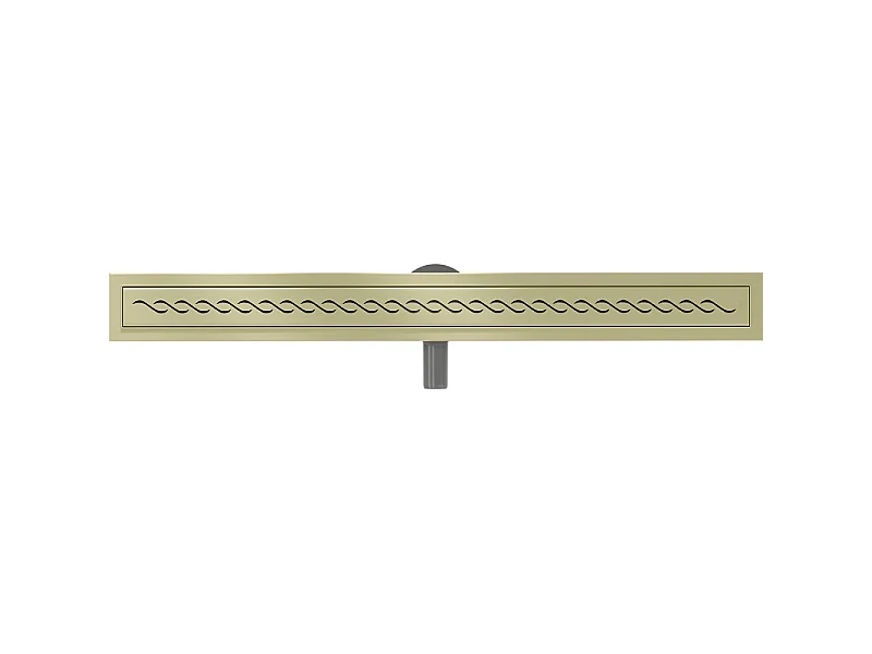 Mexen Flat 360° M18 caniveau linéaire pivotant 80 cm, or brossé - 1A23080-40