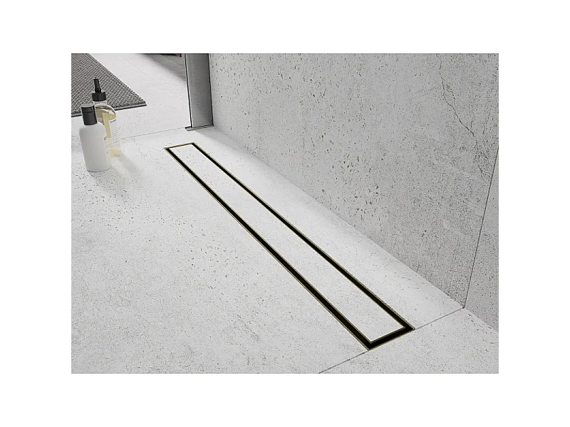 Mexen Flat M13 Linear Drain 2-in-1 100 cm, Brushed Gold - 1A10100-15