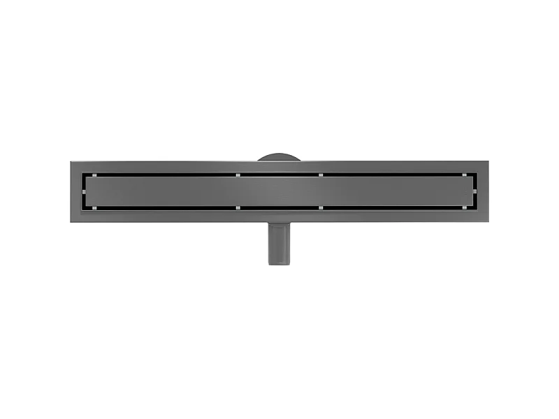 Mexen Flat 360° M13 2-in-1 Rotating Linear Drain 50 cm, Gun Gray Brushed - 1E10050-40