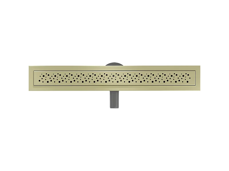 Mexen Flat 360° M12 Drehbarer Linearablauf 50 cm, gold gebürstet - 1A21050-40