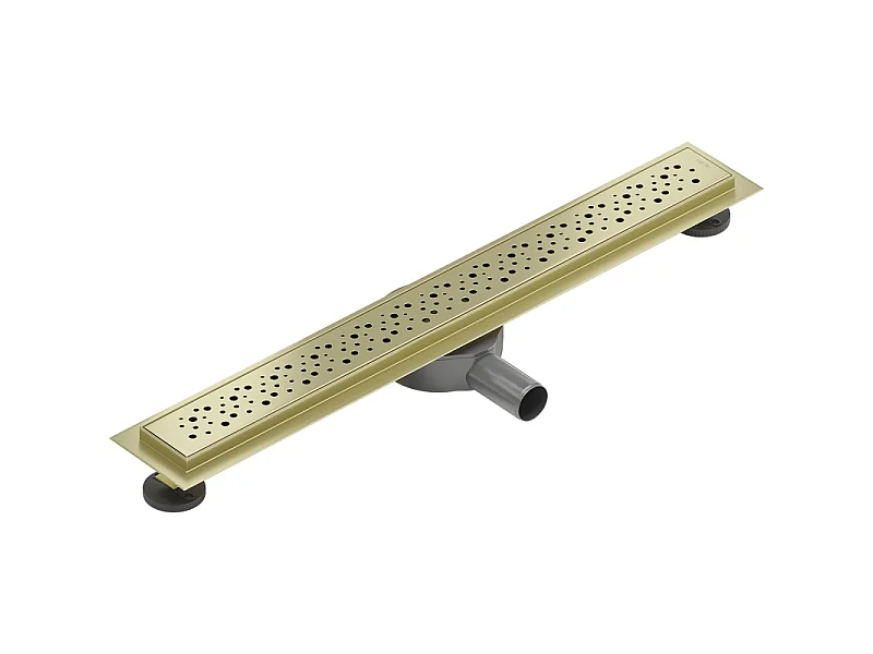 Mexen Flat 360° M12 Drehbarer Linearablauf 50 cm, gold gebürstet - 1A21050-40