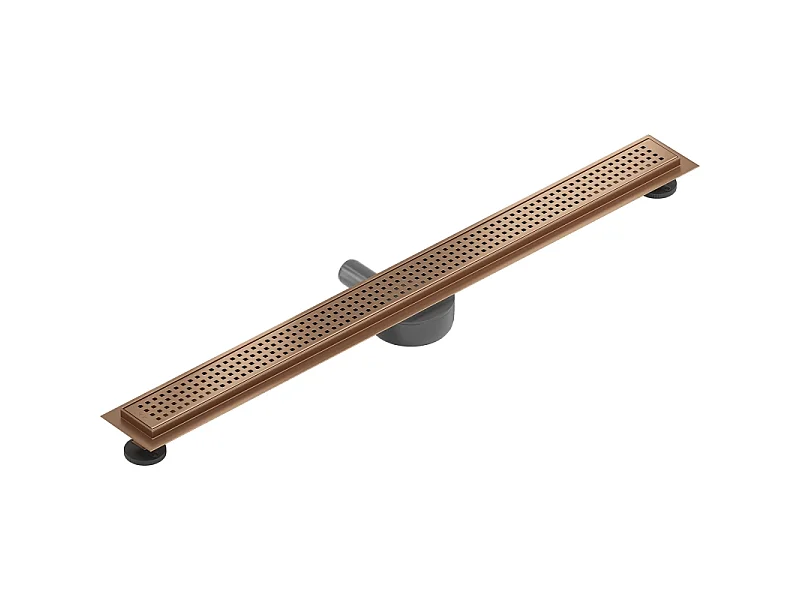 Mexen Flat 360° M08 canalisation linéaire rotative 80 cm, cuivre brossé - 1C25080-40