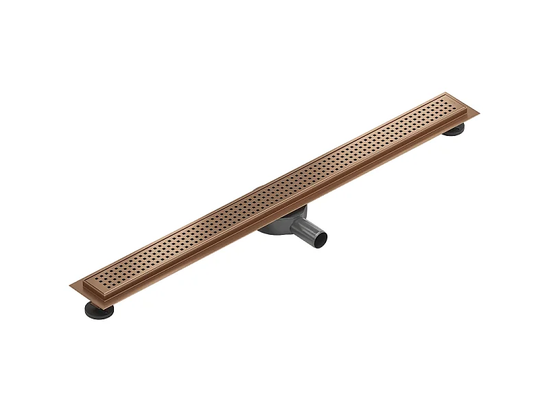 Mexen Flat 360° M08 canalisation linéaire rotative 80 cm, cuivre brossé - 1C25080-40