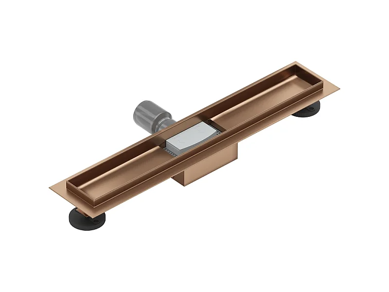 Mexen Flat corpo per scarico a canaletta 50 cm, rame satinato - 1C15050