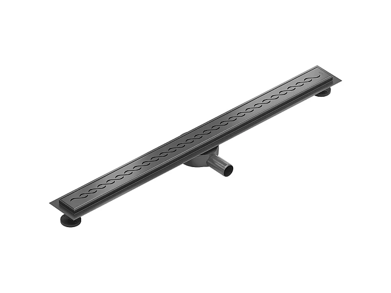 Mexen Flat 360° M18 Rotating Linear Drain 90 cm, Brushed Gun Gray - 1E23090-40