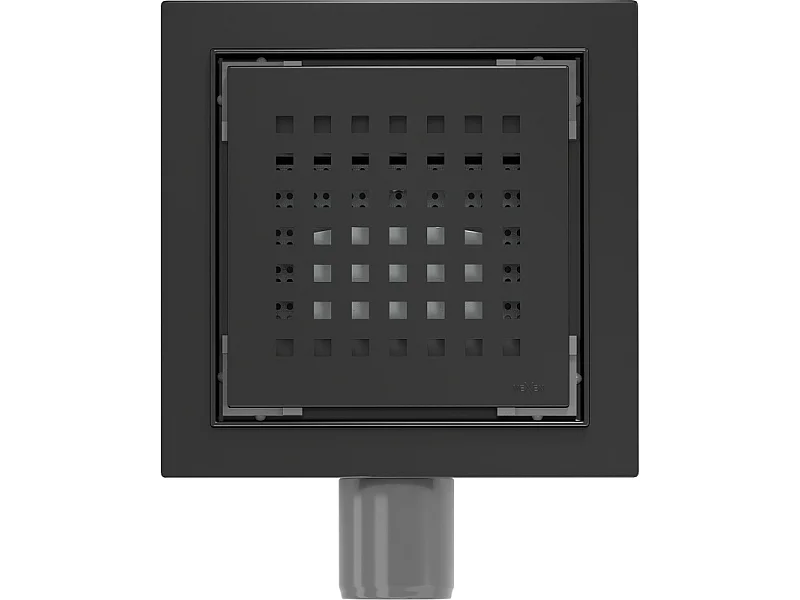 Mexen Flat-Q M08 floor drain square 15 x 15 cm, black - 1710515