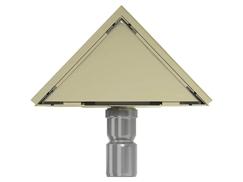 Mexen Flat-T M13 floor drain triangular 20 x 20 cm, gold - 1510320