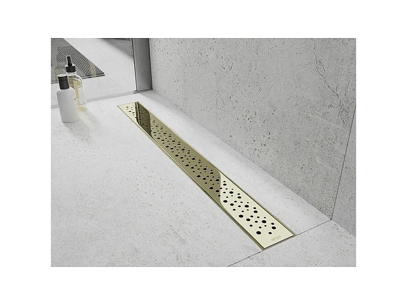 Mexen Flat M12 afdekking voor lineaire afvoer 70 cm, goud - 1521070