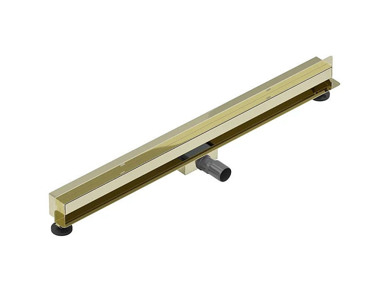 Mexen Flat Wall 2-in-1 Wall Linear Drain 90 cm, Gold - 1530090