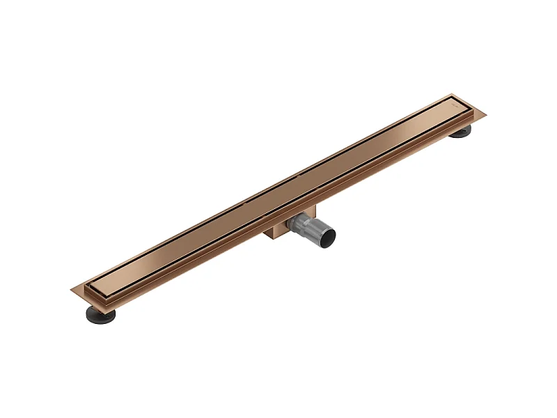 Mexen Flat M13 lijnafvoer 2-in-1 100 cm, geborsteld koper - 1C10100-15
