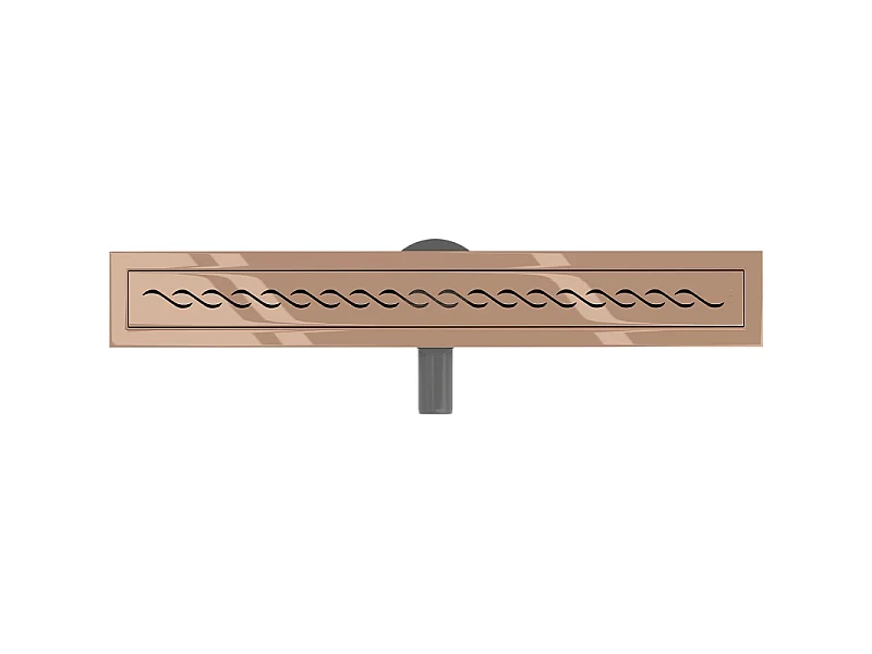 Mexen Flat 360° M18 Rotating Linear Drain 50 cm, Rose Gold - 1623050-40