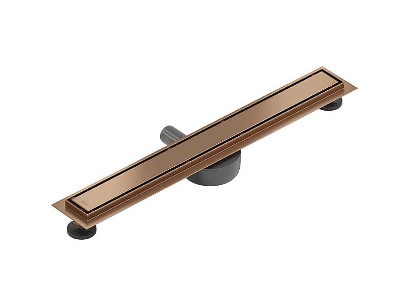 Mexen Flat 360° M13 Linear Rotational Drain 2-in-1 50 cm, Brushed Copper - 1C10050-40