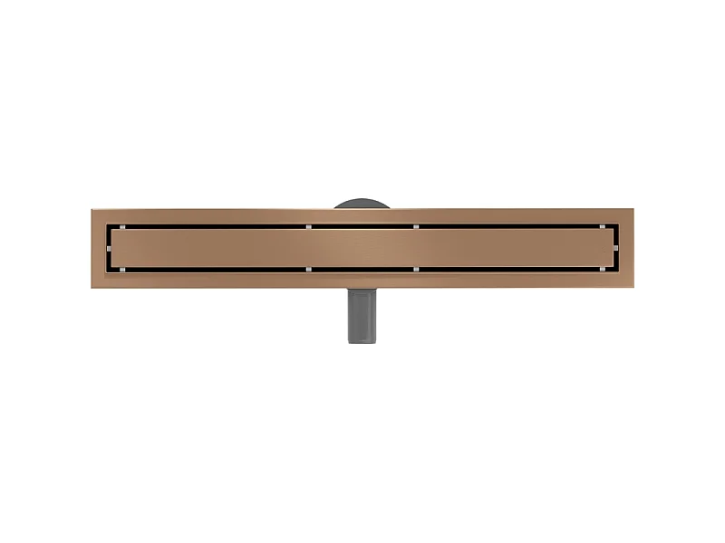 Mexen Flat 360° M13 Linear Rotational Drain 2-in-1 50 cm, Brushed Copper - 1C10050-40