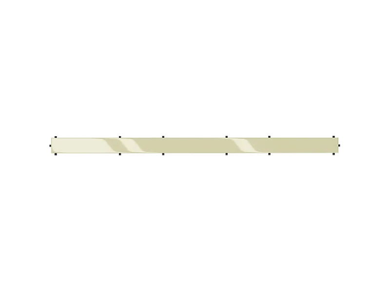 Mexen Flat M13 Abdeckung 2-in-1 für linearen Ablauf 100 cm, gold - 1519100