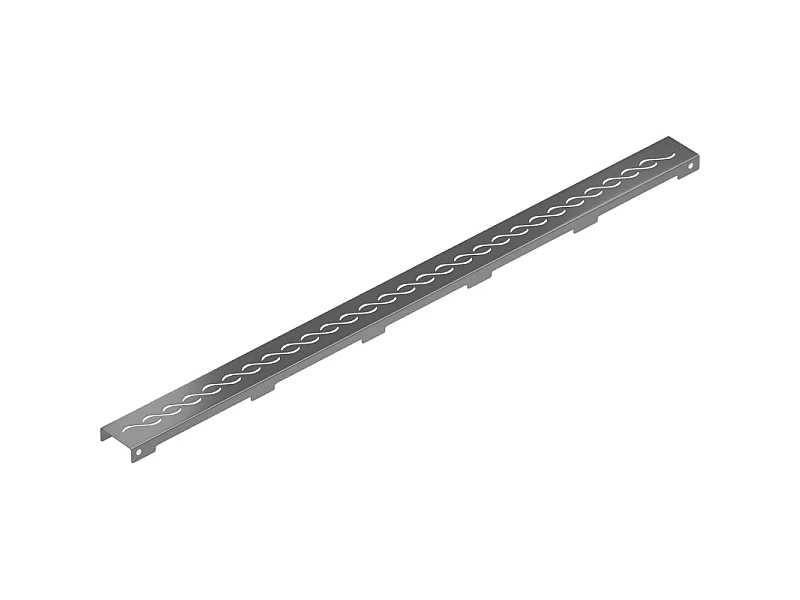 Mexen Flat M18 cover for linear drain 90 cm, brushed gun gray - 1E23090