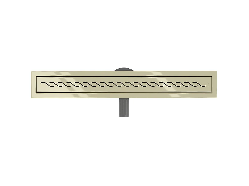 Mexen Flat 360° M18 Rotating Linear Drain 60 cm, Gold - 1523060-40