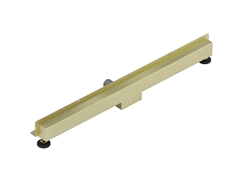 Mexen Flat Wall muurafvoer lineair 2-in-1 90 cm, geborsteld goud - 1A30090