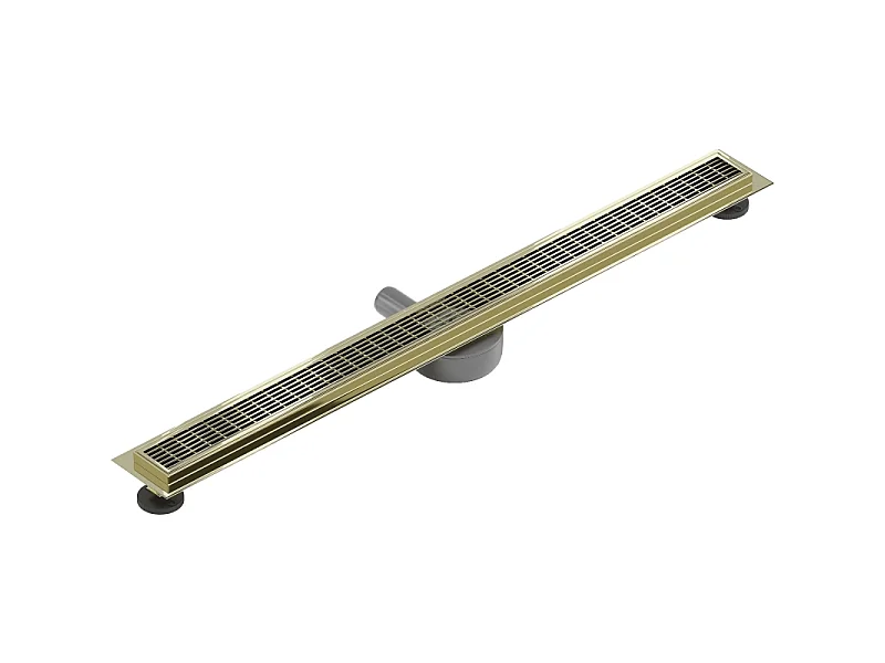 Mexen Flat 360° M33 Rotating Linear Drain 100 cm, Gold - 1533100-40