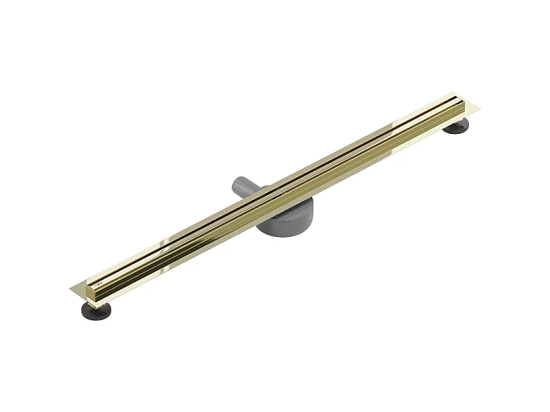 Mexen Flat 360° Slim 90 cm draaibare lineaire afvoer, goud - 1541090