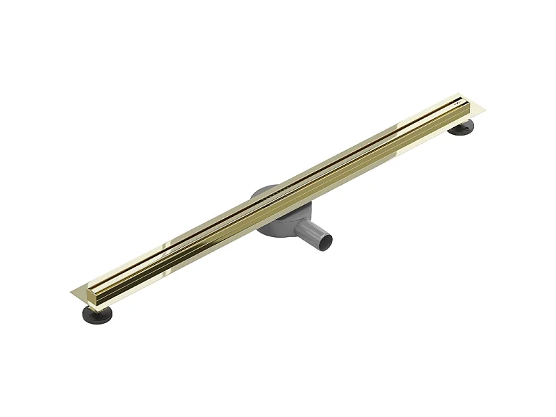Mexen Flat 360° Slim 90 cm draaibare lineaire afvoer, goud - 1541090