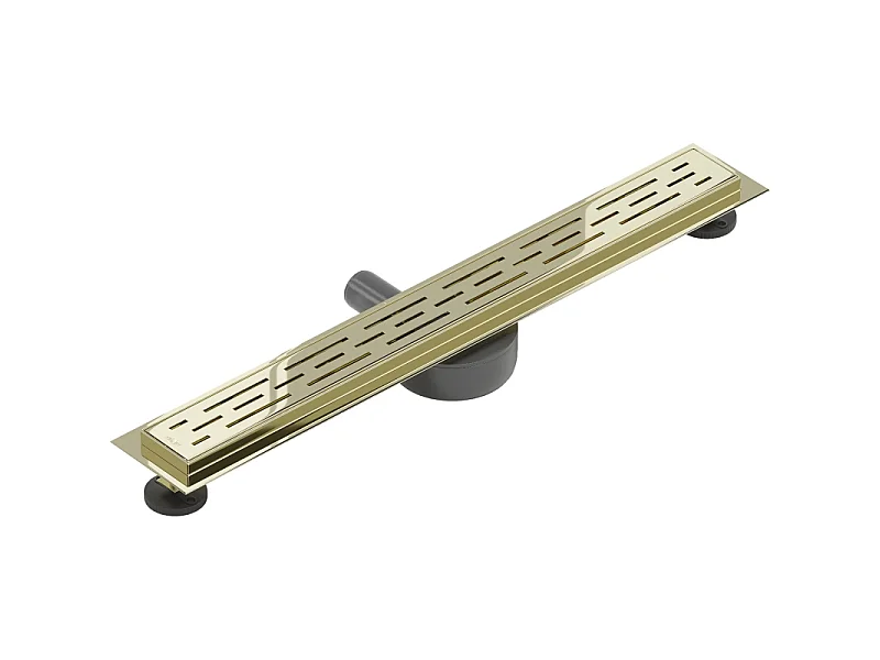 Mexen Flat 360° M01 roterende linjeafløb 50 cm, guld - 1520050-40