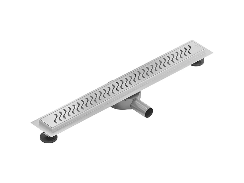 Mexen Flat 360° M09 drehbarer Linearablauf 50 cm, Inox - 1028050-40