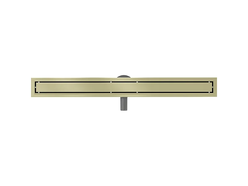 Mexen Flat 360° M13 linear drain with 2-in-1 rotating feature, 100 cm, brushed gold - 1A10100-40