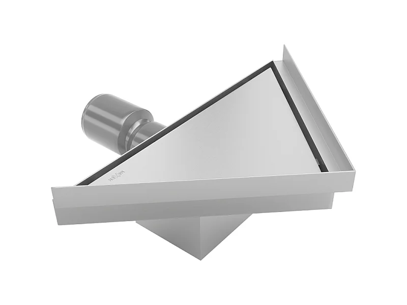 Mexen Flat-T M13 caniveau de sol triangulaire 20 x 20 cm, inox - 1010320