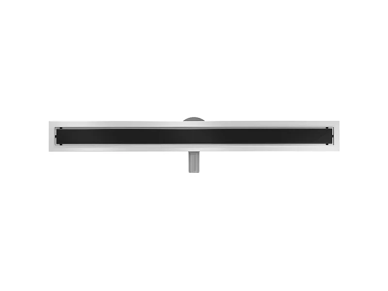 Mexen Flat 360° MGB 80 cm Rotating Linear Drain, Black Glass - 1026080-40