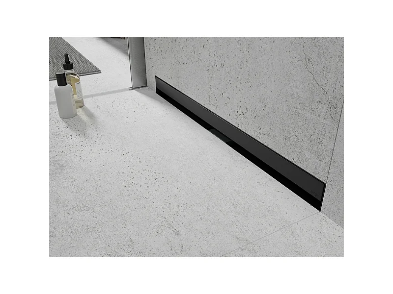 Mexen Flat Wall linear wall drain 2in1 90 cm, black - 1730090