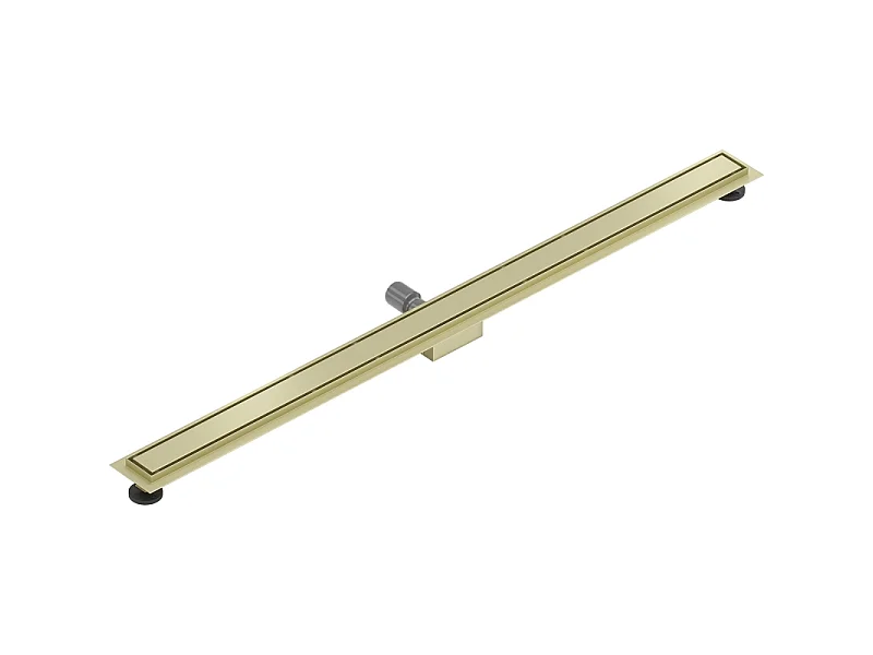 Mexen Flat M13 linear drain 2-in-1 150 cm, brushed gold - 1A10150