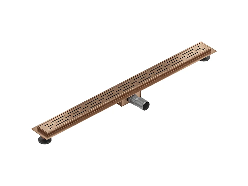 Mexen Flat M01 lineaire afvoer 90 cm, geborsteld koper - 1C20090-15