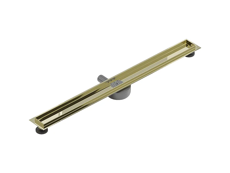 Mexen Flat 360° rotating linear drain body 100 cm, gold - 1540100