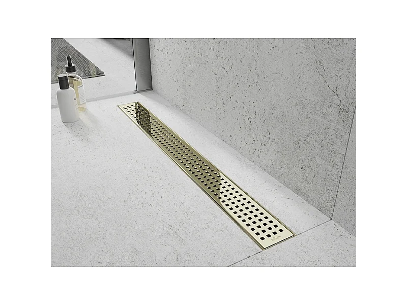 Mexen Flat M08 lineaire afvoer 90 cm, goud - 1525090-15
