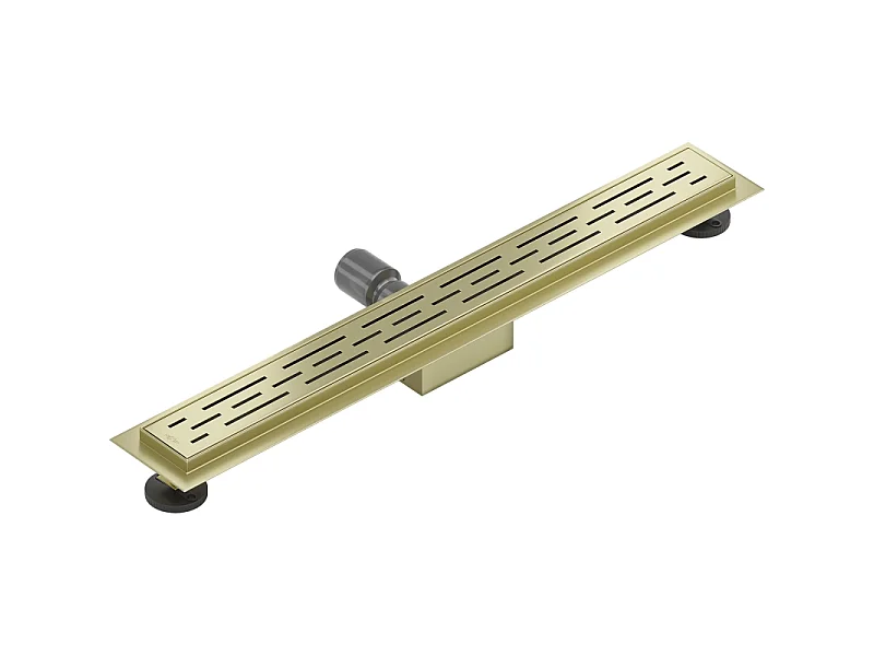 Mexen Flat M01 lineaire afvoer 70 cm, geborsteld goud - 1A20070-15