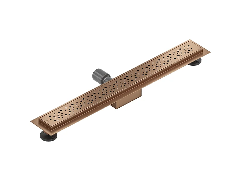 Mexen Flat M12 lineaire afvoer 70 cm, geborsteld koper - 1C21070-15