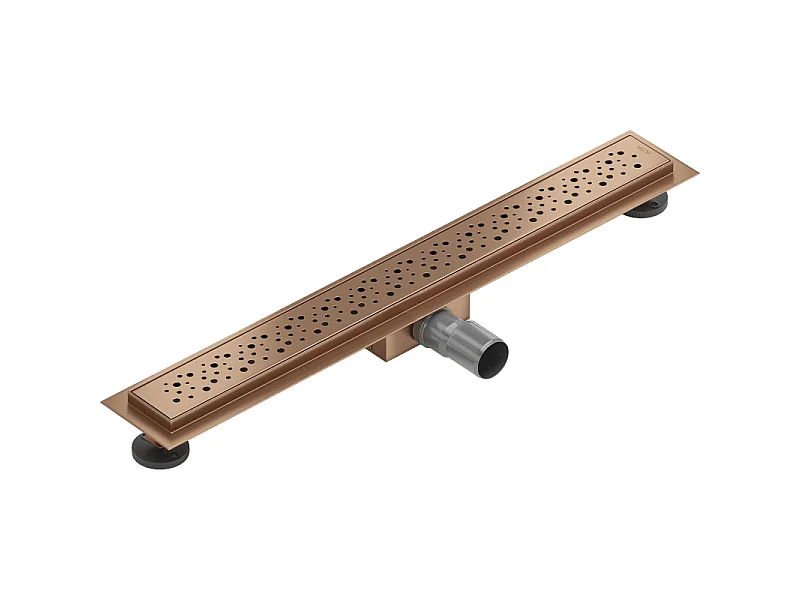 Mexen Flat M12 lineaire afvoer 70 cm, geborsteld koper - 1C21070-15