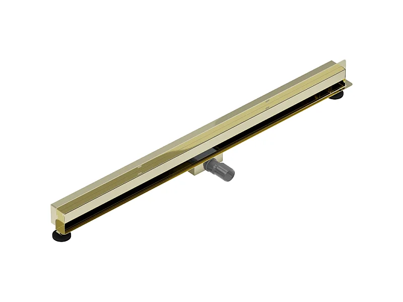 Mexen Flat Wall 2-in-1 Wall Linear Drain 110 cm, Gold - 1530110